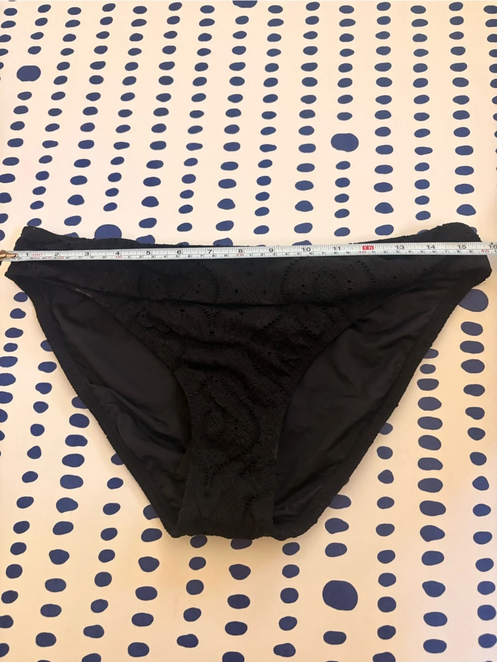La Blanca Black Crochet Bikini Bottom